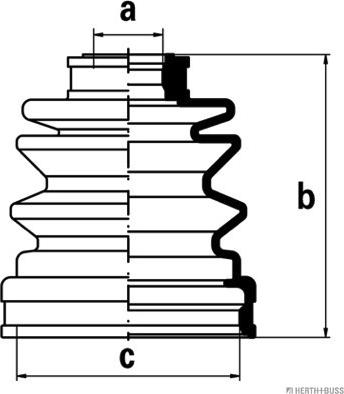 Herth+Buss Jakoparts J2885001 - Пыльник, приводной вал unicars.by