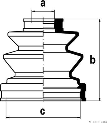 Herth+Buss Jakoparts J2885007 - Пыльник, приводной вал unicars.by
