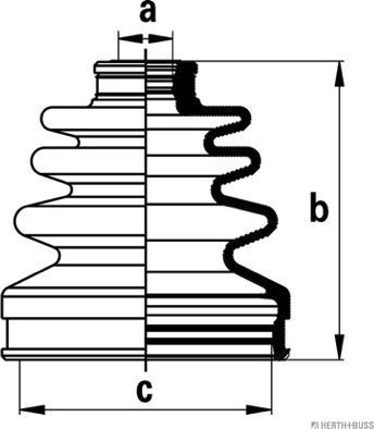 Herth+Buss Jakoparts J2885011 - Пыльник, приводной вал unicars.by