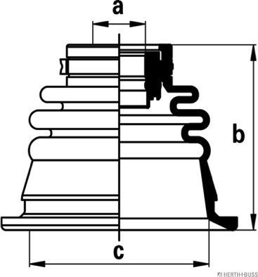 Herth+Buss Jakoparts J2885013 - Пыльник, приводной вал unicars.by