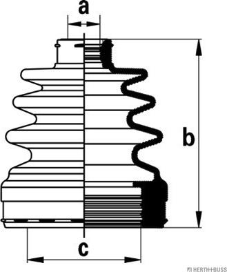 Herth+Buss Jakoparts J2880903 - Пыльник, приводной вал unicars.by
