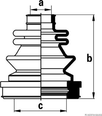 Herth+Buss Jakoparts J2880902 - Пыльник, приводной вал unicars.by