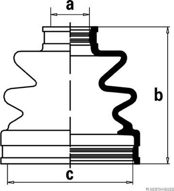 Herth+Buss Jakoparts J2880503 - Пыльник, приводной вал unicars.by