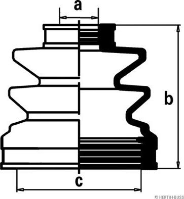 Herth+Buss Jakoparts J2880502 - Пыльник, приводной вал unicars.by