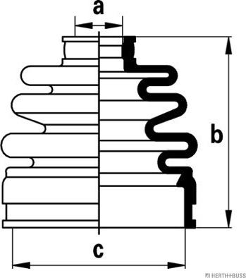 Herth+Buss Jakoparts J2880303 - Пыльник, приводной вал unicars.by