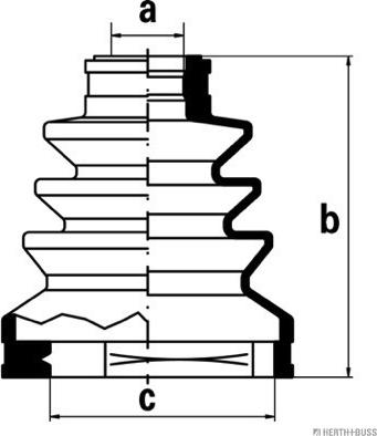 Herth+Buss Jakoparts J2881000 - Пыльник, приводной вал unicars.by