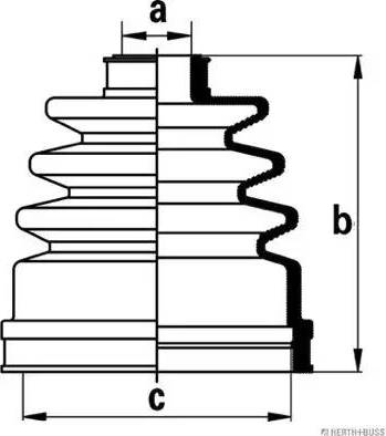 Herth+Buss Jakoparts J2881001 - Пыльник, приводной вал unicars.by