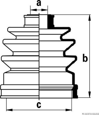 Herth+Buss Jakoparts J2881002 - Пыльник, приводной вал unicars.by