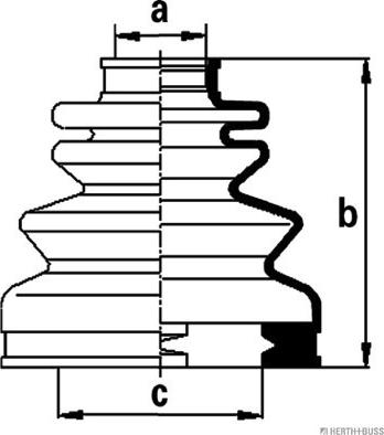 Herth+Buss Jakoparts J2881019 - Пыльник, приводной вал unicars.by