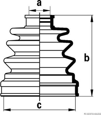 Herth+Buss Jakoparts J2881017 - Пыльник, приводной вал unicars.by