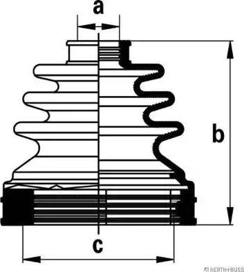 Herth+Buss Jakoparts J2881031 - Пыльник, приводной вал unicars.by