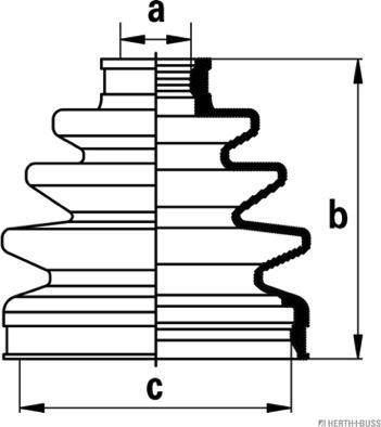 Herth+Buss Jakoparts J2881029 - Пыльник, приводной вал unicars.by