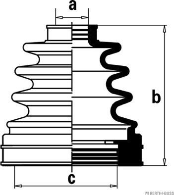Herth+Buss Jakoparts J2881021 - Пыльник, приводной вал unicars.by