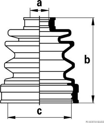 Herth+Buss Jakoparts J2888006 - Пыльник, приводной вал unicars.by