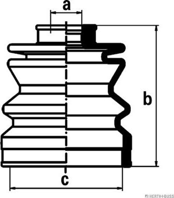 Herth+Buss Jakoparts J2888000 - Пыльник, приводной вал unicars.by