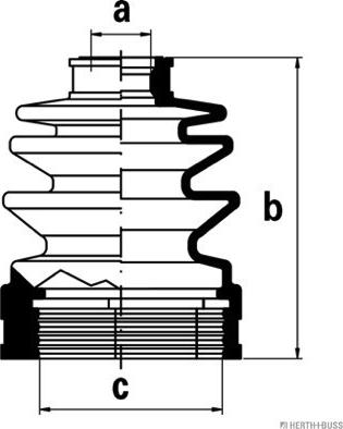 Herth+Buss Jakoparts J2888010 - Пыльник, приводной вал unicars.by