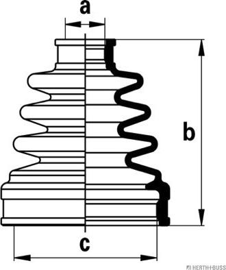 Herth+Buss Jakoparts J2888013 - Пыльник, приводной вал unicars.by