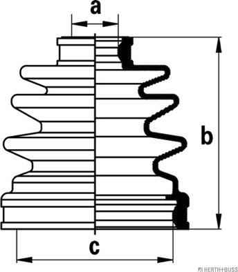 Herth+Buss Jakoparts J2883004 - Пыльник, приводной вал unicars.by