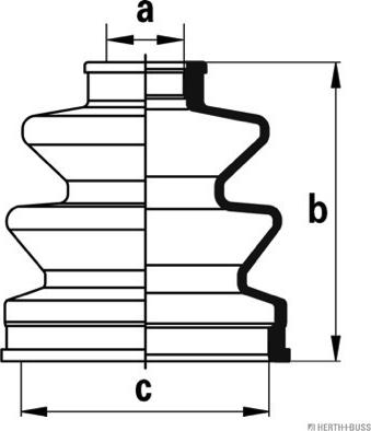 Herth+Buss Jakoparts J2883006 - Пыльник, приводной вал unicars.by