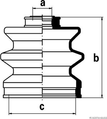Herth+Buss Jakoparts J2883000 - Пыльник, приводной вал unicars.by