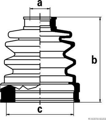 Herth+Buss Jakoparts J2883002 - Пыльник, приводной вал unicars.by