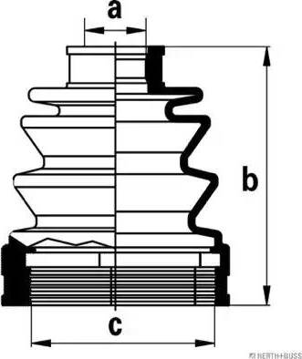 Herth+Buss Jakoparts J2883007 - Пыльник, приводной вал unicars.by