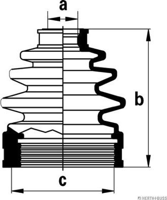 Herth+Buss Jakoparts J2883013 - Пыльник, приводной вал unicars.by