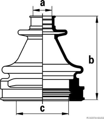 Herth+Buss Jakoparts J2883017 - Пыльник, приводной вал unicars.by