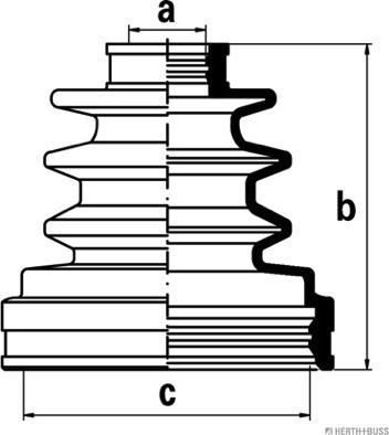 Herth+Buss Jakoparts J2882009 - Пыльник, приводной вал unicars.by