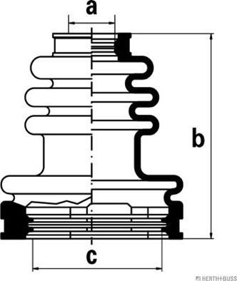 Herth+Buss Jakoparts J2882000 - Пыльник, приводной вал unicars.by