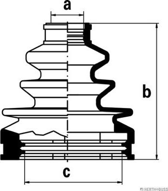 Herth+Buss Jakoparts J2882001 - Пыльник, приводной вал unicars.by