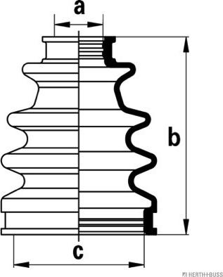 Herth+Buss Jakoparts J2882008 - Пыльник, приводной вал unicars.by
