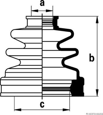 Herth+Buss Jakoparts J2882016 - Пыльник, приводной вал unicars.by