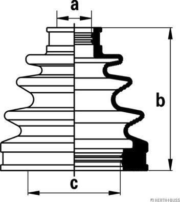 Herth+Buss Jakoparts J2882017 - Пыльник, приводной вал unicars.by