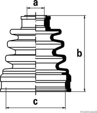 Herth+Buss Jakoparts J2887000 - Пыльник, приводной вал unicars.by