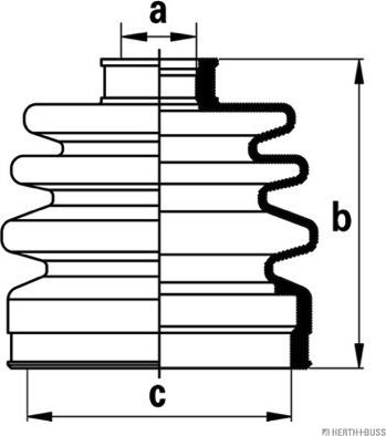 Herth+Buss Jakoparts J2874000 - Пыльник, приводной вал unicars.by