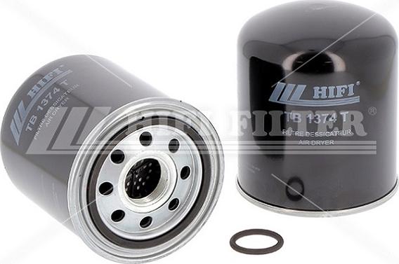 HIFI FILTER TB 1374 T - Патрон осушителя воздуха, пневматическая система unicars.by