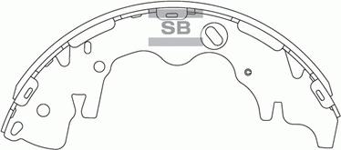 Hi-Q SA141 - Комплект тормозных колодок, барабанные unicars.by