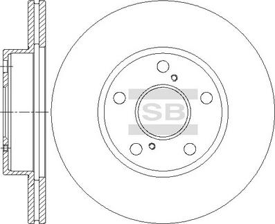 Hi-Q SD4670 - Тормозной диск unicars.by