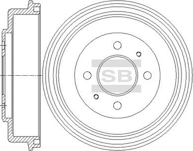 Hi-Q SD1093 - Тормозной барабан unicars.by