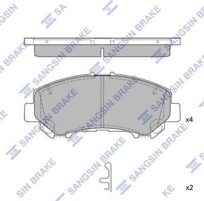 Hi-Q SP4436 - Тормозные колодки, дисковые, комплект unicars.by