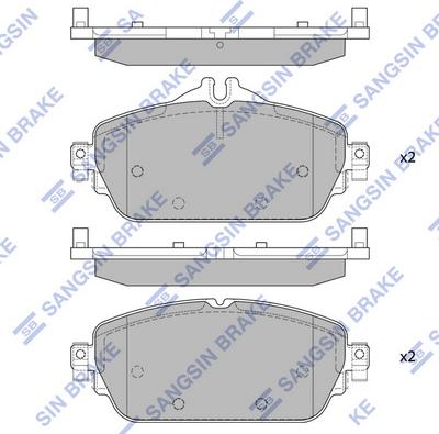 Hi-Q SP4044 - Тормозные колодки, дисковые, комплект unicars.by