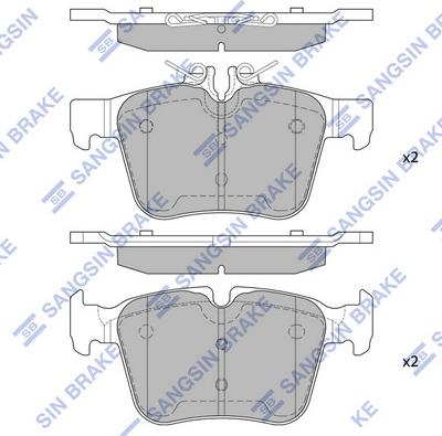 Hi-Q SP4002 - Тормозные колодки, дисковые, комплект unicars.by