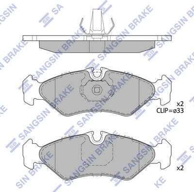 Hi-Q SP4084 - Тормозные колодки, дисковые, комплект unicars.by