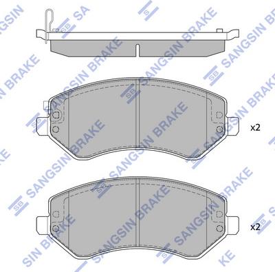 Hi-Q SP4170 - Тормозные колодки, дисковые, комплект unicars.by