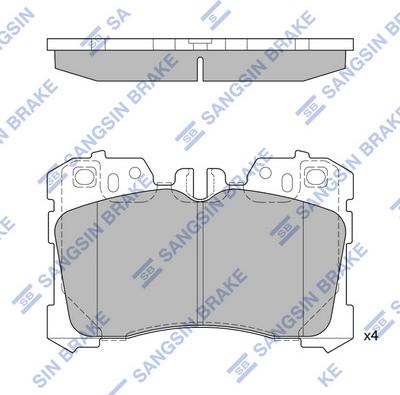 Hi-Q SP1496 - Тормозные колодки, дисковые, комплект unicars.by