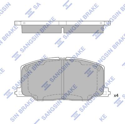 Hi-Q SP1436 - Тормозные колодки, дисковые, комплект unicars.by