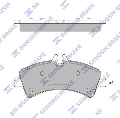 Hi-Q SP1426 - Тормозные колодки, дисковые, комплект unicars.by