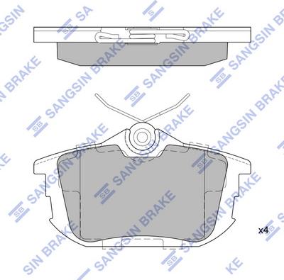 Hi-Q SP1531 - Тормозные колодки, дисковые, комплект unicars.by