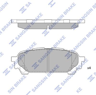 Hi-Q SP1532 - Тормозные колодки, дисковые, комплект unicars.by